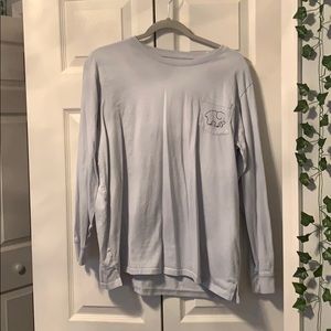 light blue ivory ella long sleeve shirt